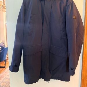 Michael Kors Navy with orange lining  winter coat.